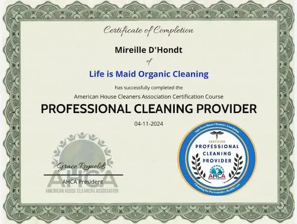 Certified Organic Cleaning Services