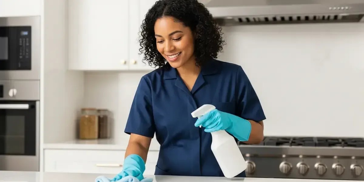 professionally cleaned home