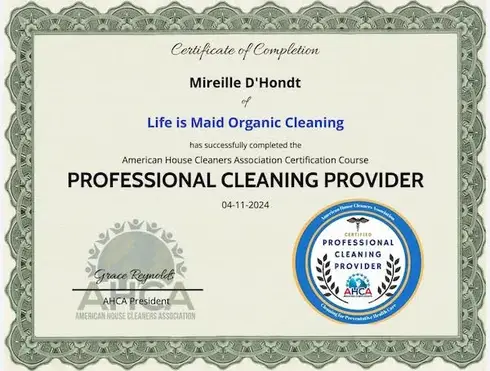 Certified Organic Cleaning Services